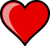 heart with black outline transparent